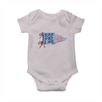 Pre-K Teacher Pennant US Flag Back to School Baby Onesie