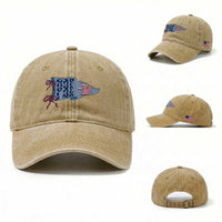 Pre-K Teacher Pennant US Flag Back to School Washed Cotton Baseball Cap