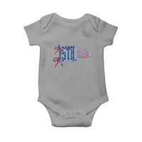 5th Grade Teacher Pennant US Flag Back to School Baby Onesie