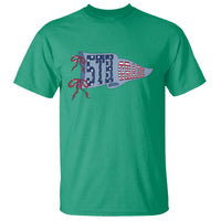5th Grade Teacher Pennant US Flag Back to School T Shirt