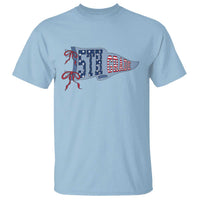 5th Grade Teacher Pennant US Flag Back to School T Shirt