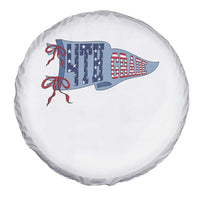4th Grade Teacher Pennant US Flag Back to School Spare Tire Cover