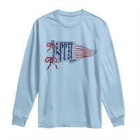 4th Grade Teacher Pennant US Flag Back to School Long Sleeve Shirt