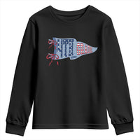 4th Grade Teacher Pennant US Flag Back to School Youth Sweatshirt