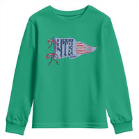 4th Grade Teacher Pennant US Flag Back to School Youth Sweatshirt