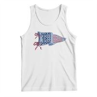 3rd Grade Teacher Pennant US Flag Back to School Tank Top