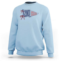 2nd Grade Teacher Pennant US Flag Back to School Sweatshirt