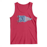 2nd Grade Teacher Pennant US Flag Back to School Tank Top