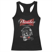 Plumber Plumbing Skull Racerback Tank Top King Of Trades - Wonder Print Shop