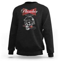 Plumber Plumbing Skull Sweatshirt King Of Trades - Wonder Print Shop