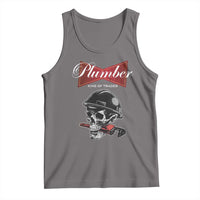 Plumber Plumbing Skull Tank Top King Of Trades - Wonder Print Shop