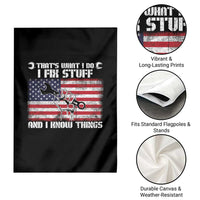 Patriotic Mechanic American Flag Car Repairman Garden Flag - Wonder Print Shop