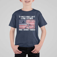 Patriotic Mechanic American Flag Car Repairman T Shirt For Kid - Wonder Print Shop