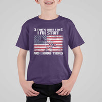Patriotic Mechanic American Flag Car Repairman T Shirt For Kid - Wonder Print Shop