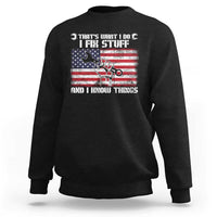 Patriotic Mechanic American Flag Car Repairman Sweatshirt - Wonder Print Shop