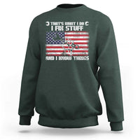 Patriotic Mechanic American Flag Car Repairman Sweatshirt - Wonder Print Shop