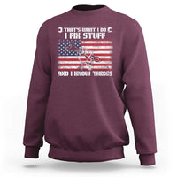 Patriotic Mechanic American Flag Car Repairman Sweatshirt - Wonder Print Shop