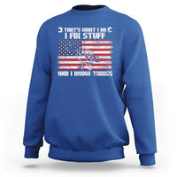 Patriotic Mechanic American Flag Car Repairman Sweatshirt - Wonder Print Shop