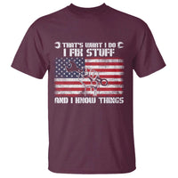 Patriotic Mechanic American Flag Car Repairman T Shirt - Wonder Print Shop