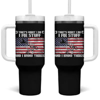 Patriotic Mechanic American Flag Car Repairman Tumbler With Handle