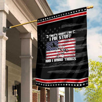 Patriotic Mechanic American Flag Car Repairman Garden Flag