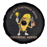 Funny Electrician Spare Tire Cover This Electrician Will Work For Tacos - Wonder Print Shop