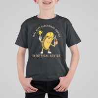 Funny Electrician T Shirt For Kid This Electrician Will Work For Tacos - Wonder Print Shop