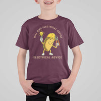 Funny Electrician T Shirt For Kid This Electrician Will Work For Tacos - Wonder Print Shop