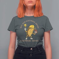 Funny Electrician T Shirt For Women This Electrician Will Work For Tacos - Wonder Print Shop