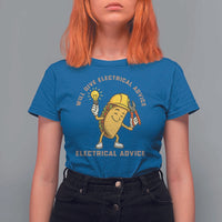 Funny Electrician T Shirt For Women This Electrician Will Work For Tacos - Wonder Print Shop
