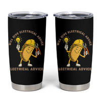 Funny Electrician Tumbler Cup This Electrician Will Work For Tacos