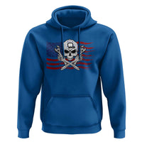 Skeleton Mechanic Hoodie American Flag Patriotic Car Repair - Wonder Print Shop
