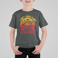 Funny Car Mechanic T Shirt For Kid I Cant I Have Plans In The Garage - Wonder Print Shop