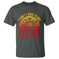 Funny Car Mechanic T Shirt I Cant I Have Plans In The Garage - Wonder Print Shop