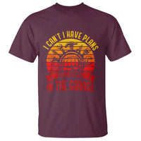 Funny Car Mechanic T Shirt I Cant I Have Plans In The Garage - Wonder Print Shop
