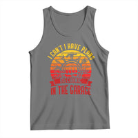 Funny Car Mechanic Tank Top I Cant I Have Plans In The Garage - Wonder Print Shop