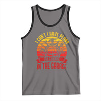 Funny Car Mechanic Tank Top I Cant I Have Plans In The Garage - Wonder Print Shop