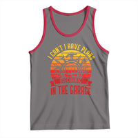 Funny Car Mechanic Tank Top I Cant I Have Plans In The Garage - Wonder Print Shop