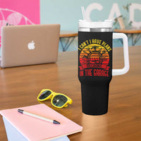 Funny Car Mechanic Tumbler With Handle I Cant I Have Plans In The Garage