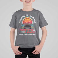 Funny Car Mechanic T Shirt For Kid Yes Officer I Saw The Speed Limit I Just Did Not See You - Wonder Print Shop