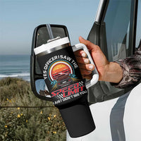 Funny Car Mechanic Tumbler With Handle Yes Officer I Saw The Speed Limit I Just Did Not See You