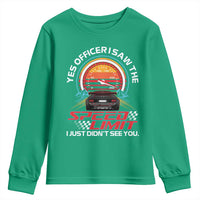 Funny Car Mechanic Youth Sweatshirt Yes Officer I Saw The Speed Limit I Just Did Not See You - Wonder Print Shop