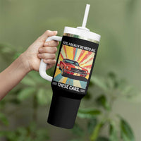Funny Garage Mechanic Tumbler With Handle Yes I Really Do Need All These Cars