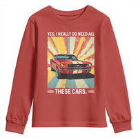 Funny Garage Mechanic Youth Sweatshirt Yes I Really Do Need All These Cars - Wonder Print Shop
