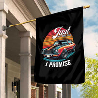 Funny Car Enthusiast Garden Flag Just One More Car I Promise - Wonder Print Shop