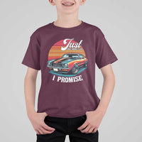 Funny Car Enthusiast T Shirt For Kid Just One More Car I Promise - Wonder Print Shop