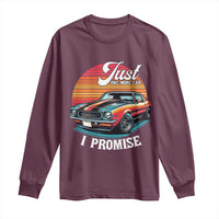 Funny Car Enthusiast Long Sleeve Shirt Just One More Car I Promise - Wonder Print Shop