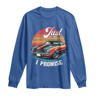 Funny Car Enthusiast Long Sleeve Shirt Just One More Car I Promise - Wonder Print Shop