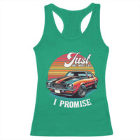 Funny Car Enthusiast Racerback Tank Top Just One More Car I Promise - Wonder Print Shop