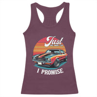Funny Car Enthusiast Racerback Tank Top Just One More Car I Promise - Wonder Print Shop